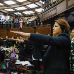 Fabiola Alanís, presidenta de la Junta de Coordinación Política de la 76 Legislatura de Michoacán